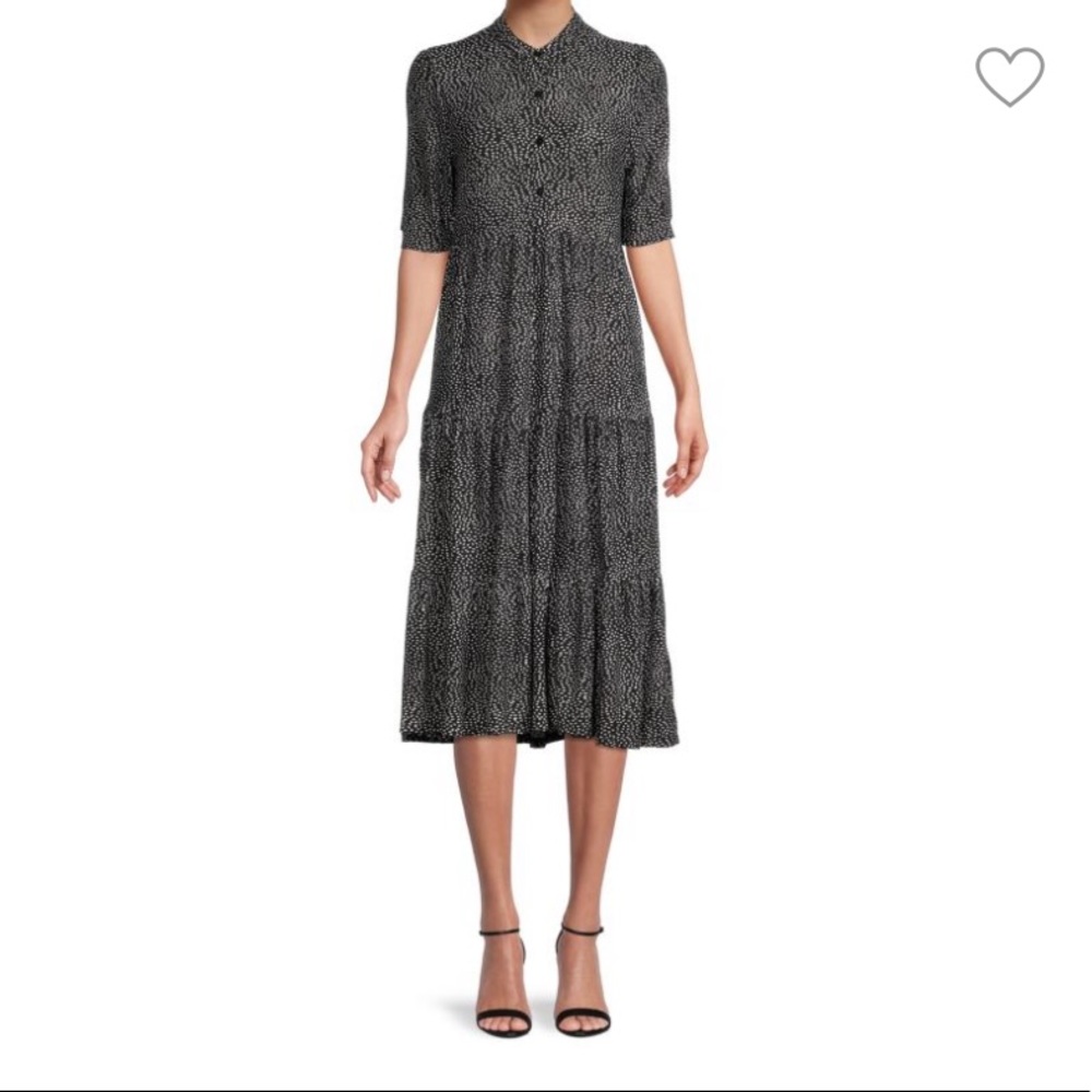 Max Studio (Saks off fifth) Printed Button Front Knit Dress